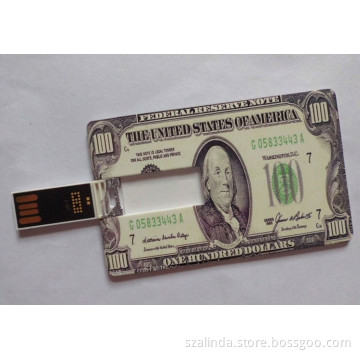 2013 China USD Money card usb flash drive OEM